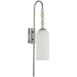 Изображение товара Бра с выключателем Lumion Tracy 8271/1W хром/голубой/желтый/белый, металл/стекло Е14 1*40W 220V