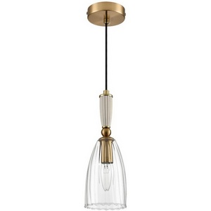 Изображение товара Подвесной светильник Lumion Derbi 8284/1A античная бронза/прозрачный, металл/керамика/стекло Е14 1*40W 220V