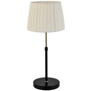 Изображение товара Настольная лампа с выключателем Lumion Tune 8302/1T бронза/черный/бежевый, металл/текстиль E27 1*60W 220V
