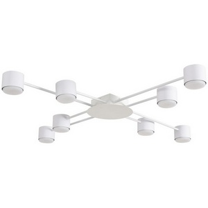 Изображение товара Люстра потолочная накладная с led-лампами Lumion Benua 8305/8C белый, металл/акрил GX53 LED 8*7W 220V