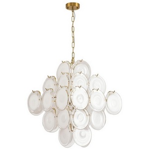 Изображение товара Подвесная люстра Lumion Chipsy 8320/8 латунь/белый, металл/стекло E14 8*40W 220V