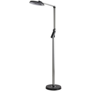 Изображение товара Торшер с сенсорным управлением выключателем Lumion Genri 8332/15FL темно-серый, металл/пластик LED 15W 3000/4000/6000K ССТ/диммер/LCD 220V