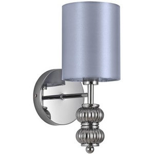 Изображение товара Бра со стеклянным декором Lumion Ilmira 8338/1W хром/серый, металл/стекло/текстиль E14 40W 220V