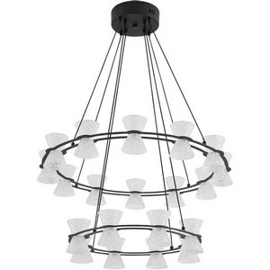 Изображение товара Люстра подвесная Lumion Vinora 8341/70L черный/прозрачный металл/акрил LED 70W 3000K 220V VINORA