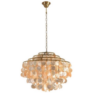 Изображение товара Подвесная люстра Lumion Shella 8386/6 бронза/перламутровый, металл/ракушка E14 6*40W 220V