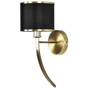 Изображение товара Бра Lumion Demetra 8406/1W античная бронза/черный металл/текстиль Е14 40W 220V