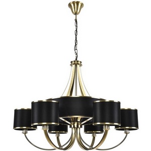 Изображение товара Подвесная люстра Lumion Demetra 8406/9 античная бронза/черный металл/текстиль E14 6*40W + G9 3*20W 220V