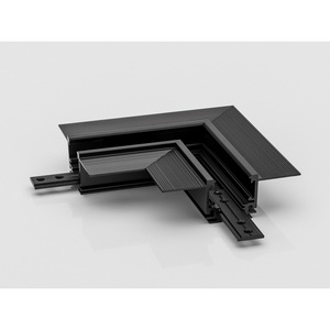 Изображение товара Коннектор угловой горизонтальный для встраиваемого низкопрофильного шинопровода Lumker SY-LINK SY-LINK-CNLV-T2S-BL