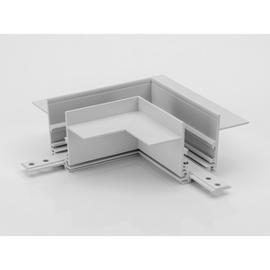 Изображение товара Коннектор угловой для встраиваемого глубокого шинопровода под гипсокартон, белый Lumker SY-LINK SY-LINK-CNLV-T1-WH