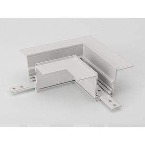 Изображение товара Коннектор угловой горизонтальный для встраиваемого глубокого шинопровода по шпаклевку Lumker SY-LINK SY-LINK-CNLV-T2-WH