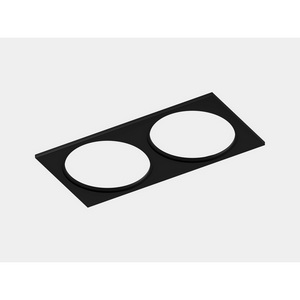 Изображение товара Рамка двойная квадратная черная Lumker Combo Mini 2.0 C-2MINI-FR2S-BL