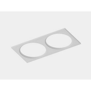 Изображение товара Рамка двойная квадратная белая Lumker Combo Mini 2.0 C-2MINI-FR2S-WH