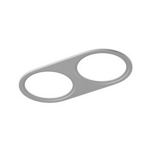 Изображение товара Рамка для светильника двойная Lumker COMBO 1 COMBO-1R2-WH