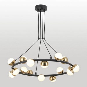 Изображение товара Люстра подвесная шириной 60 см Lussole LSP-6046 шарики