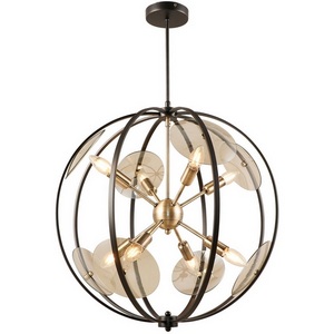 Изображение товара Потолочная люстра на штанге в форме клетки Lussole Brantley LSP-8929