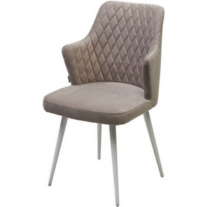 Изображение товара Стул HERMAN 360 град. ЛАТТЕ #25, велюр / белый каркас М-City