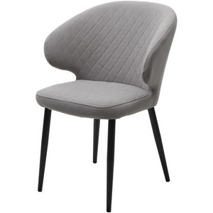 Изображение товара Стул ХИЛТОН, цвет B22 Серый, велюр / черный каркас М-City