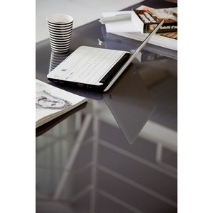 Изображение товара Стол раскладной на 4 персоны (42.55)120/170*80*Н75 см (М310/M310/С196антр, гл.стекло, вст045 антр.) (прямоугольная столешница, 4 ножки)