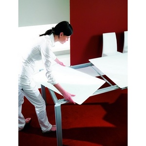 Изображение товара Стол раскладной вставка-бабочка (01.34) 100/140*70*Н75 см (М312/M312/М312 песочн.композит+L072ал) (прямоугольная столешница, 4 ножки)