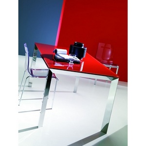 Изображение товара Стол телескоп выдвижной торец (42, 38G) 110/150х75хН75 см (G093 LEGS/M089 FRAME/C152 черн глянц ст) Sirio (прямоугольная столешница, 4 ножки)