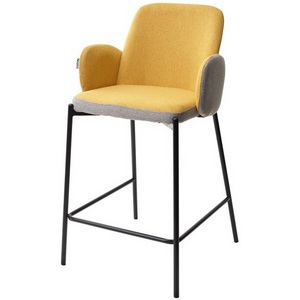 Изображение товара Полубарный стул (H=65cm) VF106 желтый / VF120 серый NYX