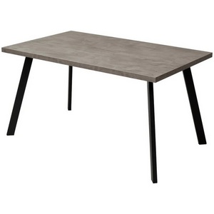 Изображение товара Стол вставка-бабочка на 6 персон Оникс/Черный Brick (прямоугольная столешница, 4 ножки)