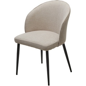 Изображение товара Стул для кухни высотой 80 см GLORIA White CHACHA-140, ткань/ черный каркас, ®DISAUR