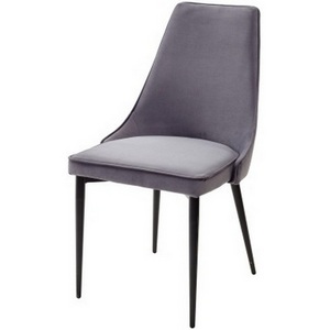Изображение товара Стул СЕРЫЙ #27, велюр/ черный каркас NEPAL-P