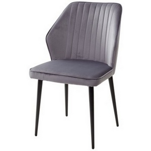 Изображение товара Стул СЕРЫЙ #27, велюр / черный каркас SEATTLE-V