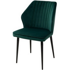 Изображение товара Стул ЗЕЛЕНЫЙ #19, велюр / черный каркас SEATTLE-V