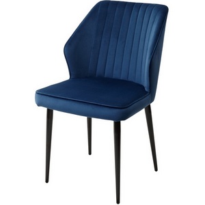 Изображение товара Стул СИНИЙ #29, велюр / черный каркас SEATTLE-V