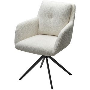 Изображение товара Стул MEADOW 360 град. поворот. Белый XD841-01, букле / черный каркас, ®DISAUR