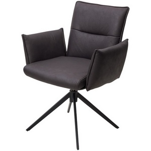 Изображение товара Стул DEAN 360 град.поворот. Темно-серый экокожа Maison 99# / Черный, ®DISAUR (арт.)
