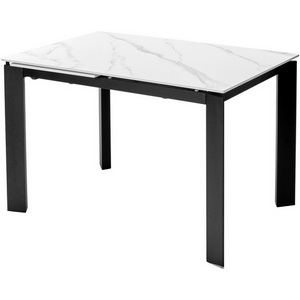 Изображение товара Стол телескоп выдвижной торец на 6 персон MATT SINTERED STONE/ Corner (прямоугольная столешница, 4 ножки)