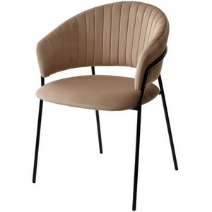 Изображение товара Стул ГЕММА, цвет капучино #H65, велюр / черный каркас ГЕММА