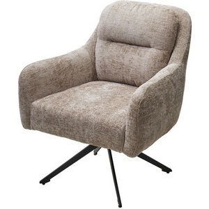 Изображение товара Кресло поворотное SHADE 360 град., ткань HAGA30, цвет светло-бежевый / черный каркас, ®DISAUR