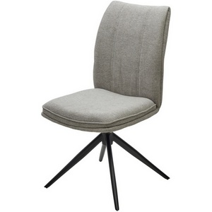 Изображение товара Стул YOHAN 360 град. поворот. KN01-04 Светло-серый, ткань / Черный, ®DISAUR