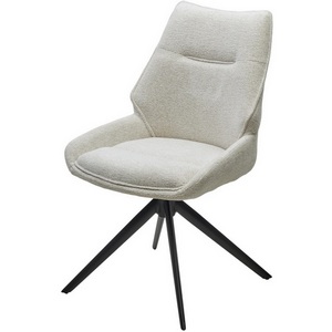 Изображение товара Стул OLAF 360 град. поворот. RAVEN22 Бежево-белый, ткань / Черный, ®DISAUR