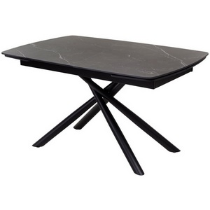 Изображение товара Стол с боковыми вставками на 8 персон MATT SINTERED STONE/ Rivoli (прямоугольная столешница, 4 ножки)
