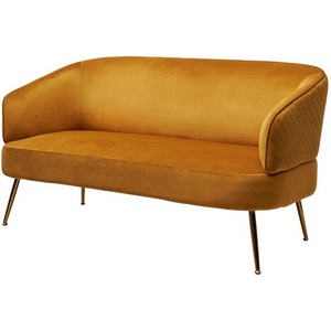 Изображение товара Скамья CIAO BLUVEL-68 Желтый, велюр / золотой каркас М-City (850-83176)