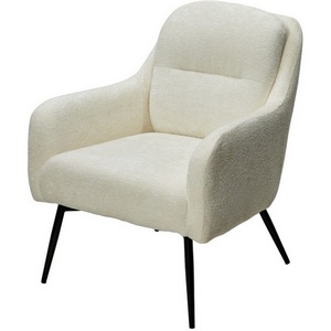 Изображение товара Кресло ARGOS 3018-01 белый, шенилл / черный каркас, ®DISAUR