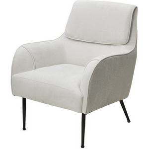 Изображение товара Кресло MAGDA Cato-01 белый, ткань / черный каркас, ®DISAUR