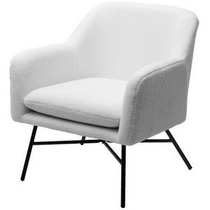 Изображение товара Кресло SHEEP NINI-01 Белый, teddy / черный каркас М-City (850-36765)