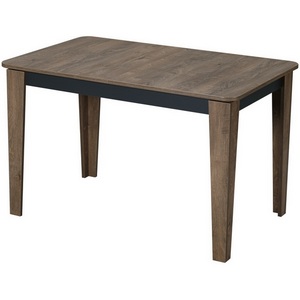 Изображение товара Стол раскладной с вставкой Дуб Канзас-Графит/ (прямоугольная столешница, 4 ножки)