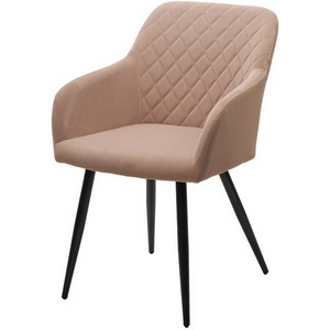 Изображение товара Стул BRANDY 505-4 Латте, велюр "беспальчиковый" / черный каркас, М-City