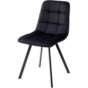 Изображение товара Стул CHILLI SQUARE BLUVEL-19 черный, велюр / черный каркас М-City