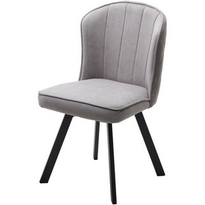 Изображение товара Стул MODE 360 град. поворот. B22 Серый, велюр / черный каркас, М-City