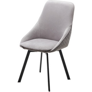 Изображение товара Стул CASA, 360 град. поворот. B22 Серый, велюр / черный каркас, М-City