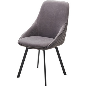 Изображение товара Стул CASA, 360 град. поворот. B28 Темно-серый, велюр / черный каркас, М-City