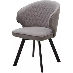 Изображение товара Стул SKAT 360 град. поворот. B22 Серый, велюр / черный каркас, М-City